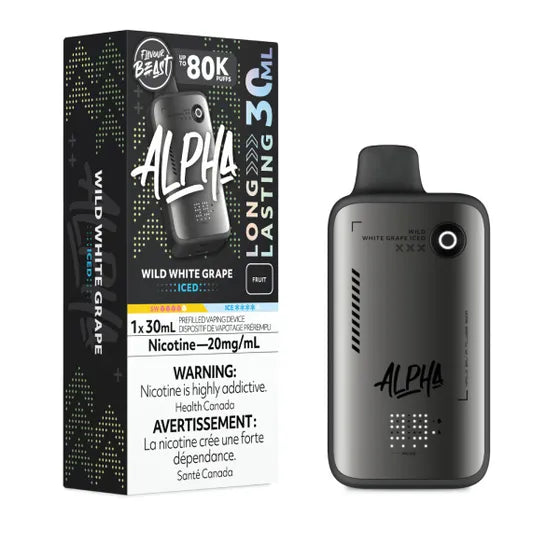 10mg Nicotine Alpha 80K - Wild White Grape Ice