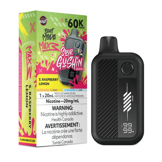 Beast Mode Max 3 60k - Sour Gushin Rasberry Lemon