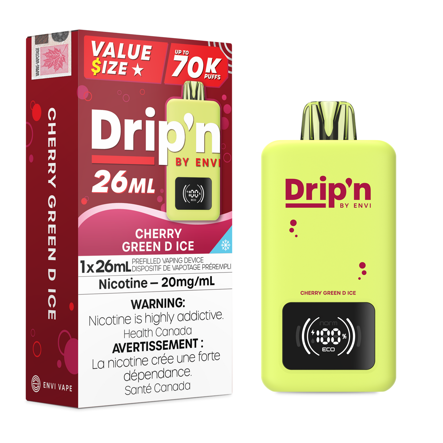 Drip'n 70k - Cherry Green D Ice