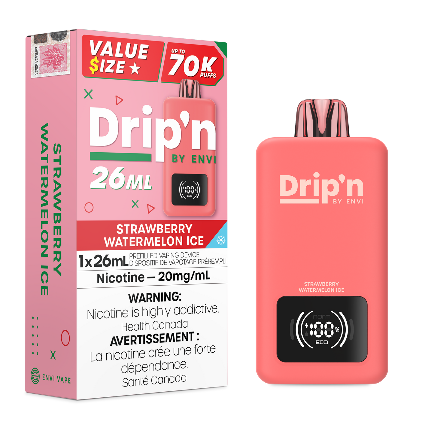 Drip'n 70k - Strawberry Watermelon Ice