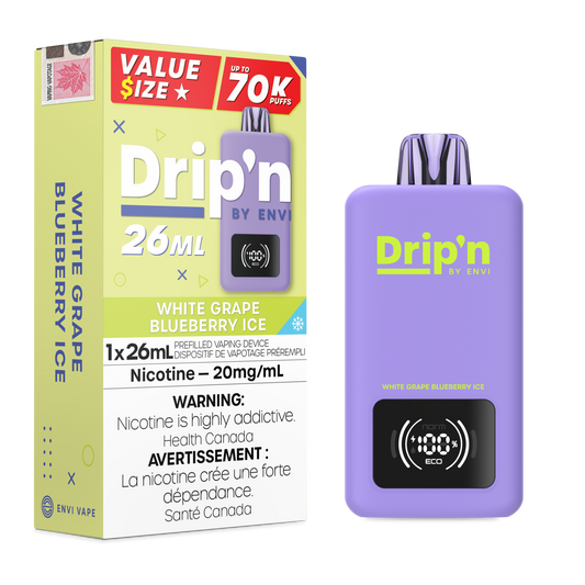Drip'n 70k - White Grape Blueberry Ice