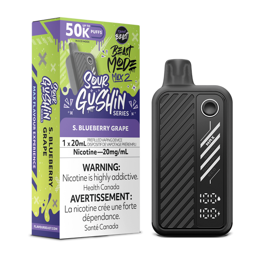 Beast Mode Max 2 50k - Sour Gushin S. Blueberry Grape