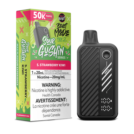 Beast Mode Max 2 50k - Sour Gushin S. Strawberry Kiwi