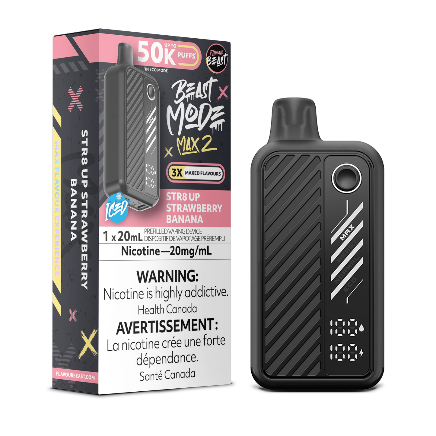 Beast Mode Max 2 50k -  STR8 UP Strawberry Banana