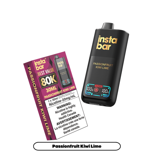 Insta Bar 80k - Passionfruit Kiwi Lime