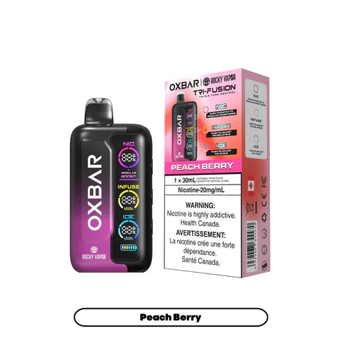 Oxbar Tri Fusion - Peach Berry