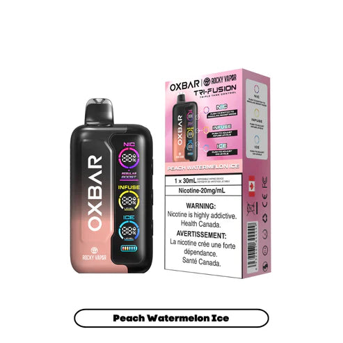 Oxbar Tri Fusion - Peach Watermelon Ice
