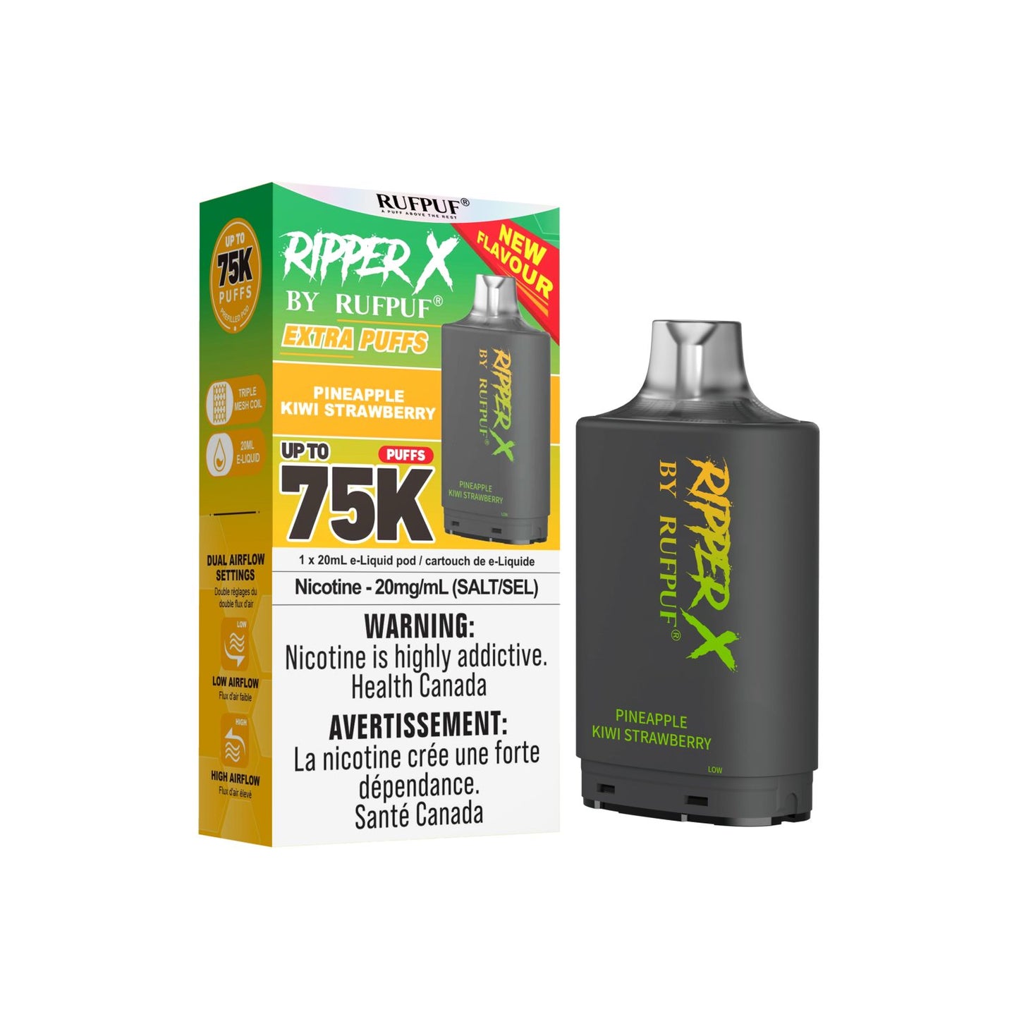 Ripper X 75K - Pineapple Kiwi Strawberry (New)