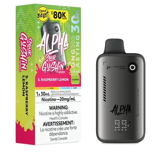 Flavour Beast Alpha 80K - Gushin S. Raspberry Lemon