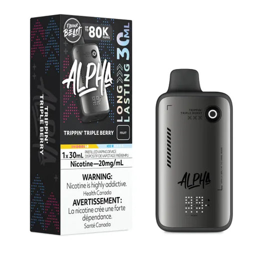 Nicotine Free Alpha 80K - Trippin' Triple Berry