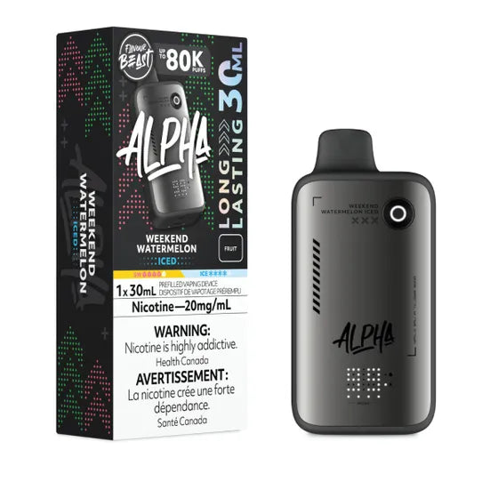 Nicotine Free Alpha 80K - Weekend Watermelon Ice