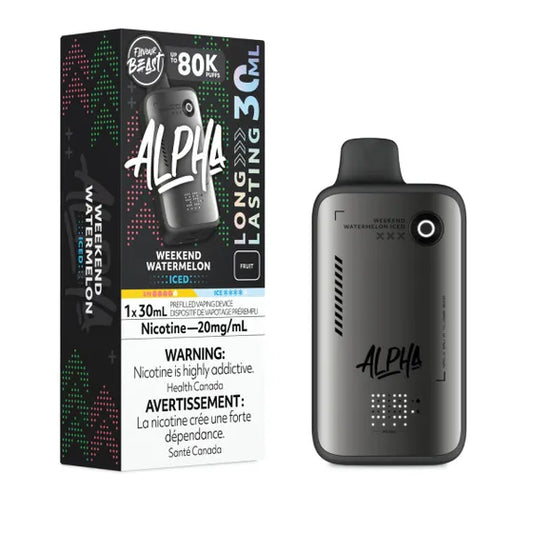 10mg Nicotine Alpha 80K - Weekend Watermelon Ice