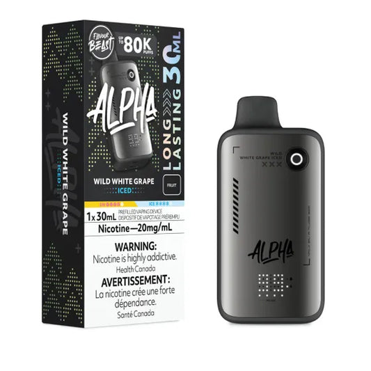 10mg Nicotine Alpha 80K - Wild White Grape Ice