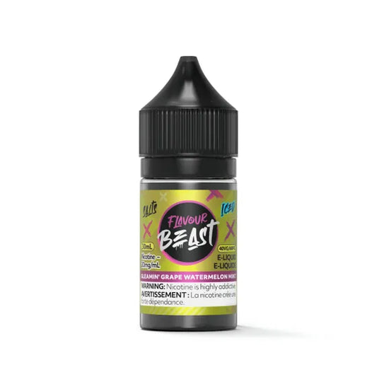Flavour Beast Salt 30mL - Gleamin' Grape Watermelon Mint Iced