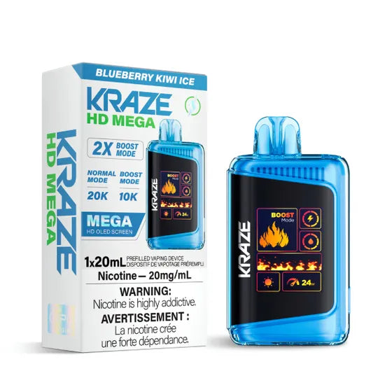Kraze HD Mega -  Blueberry Kiwi Ice
