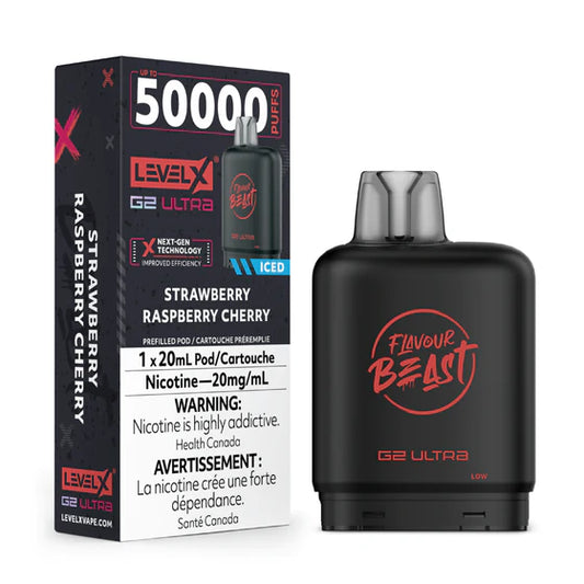 Level X Ultra 50k - Strawberry Raspberry Cherry Iced