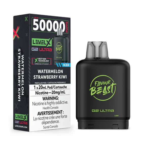 Level X Ultra 50k - Watermelon Strawberry Kiwi Iced