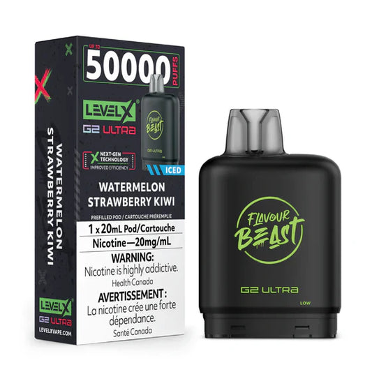 Level X Ultra 50k - Watermelon Strawberry Kiwi Iced