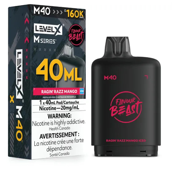 Level X M40 160k - Ragin' Razz Mango Iced