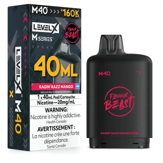 Level X M40 160k - Ragin' Razz Mango Iced